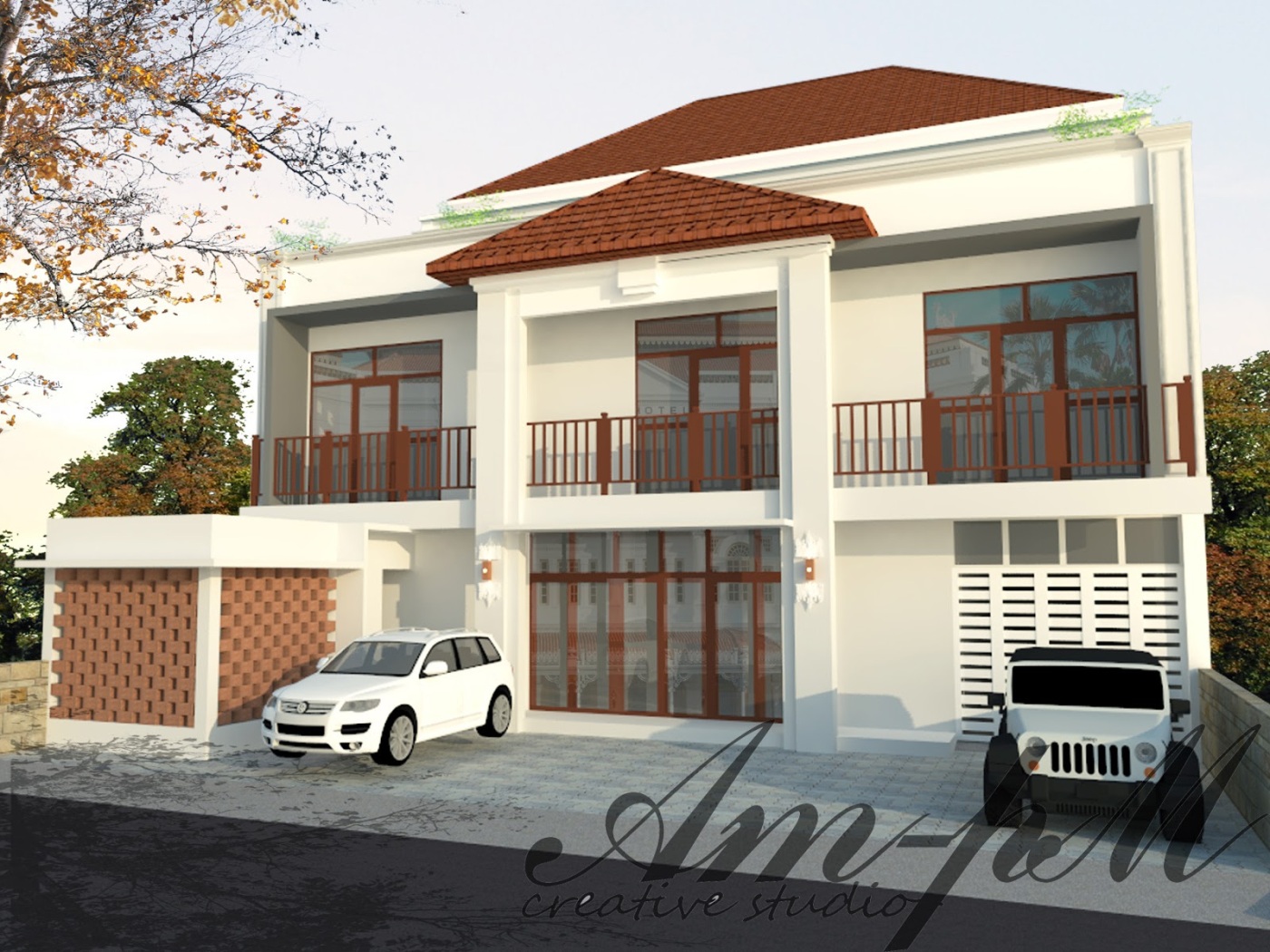  Desain  Rumah  Semi  Villa Desain  Rumah  Mesra